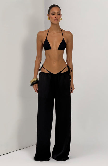 Suki Triangle Bikini Top - Black