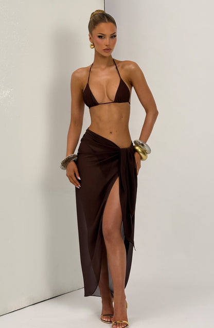 Talia Sarong - Plum Brown