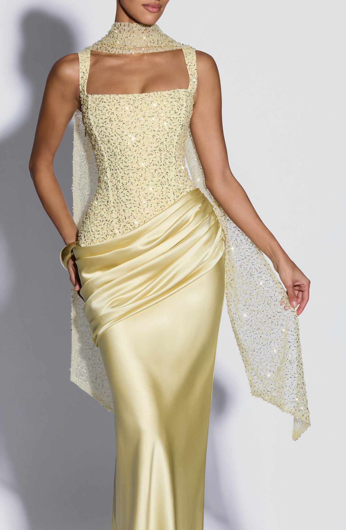 Alexandria Maxi Dress - Lemon