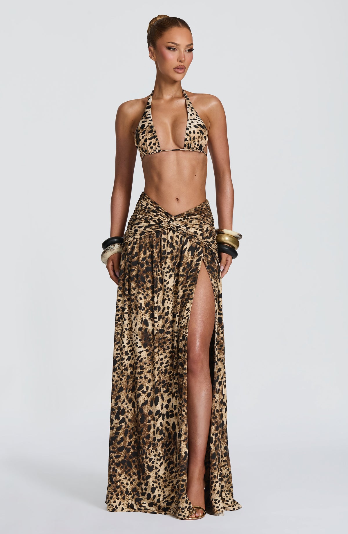 Madara Maxi Skirt - Leopard Print