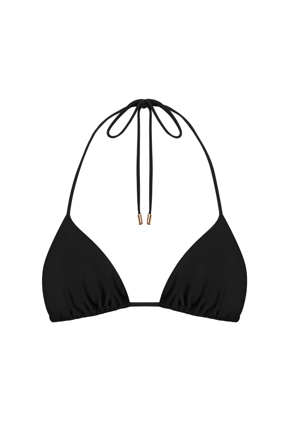 Suki Triangle Bikini Top - Black