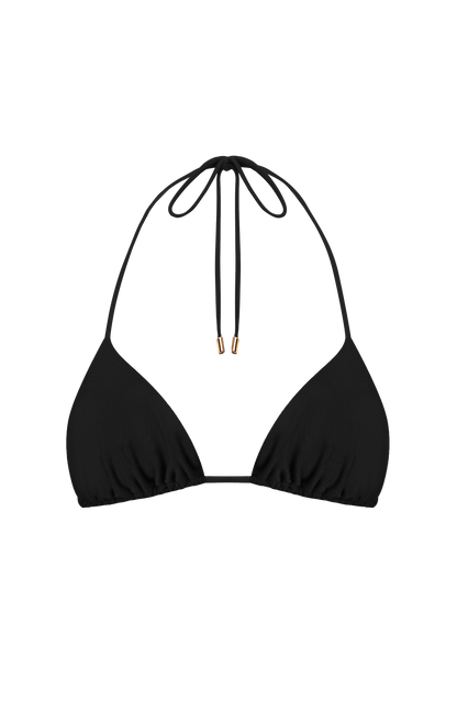 Suki Triangle Bikini Top - Black