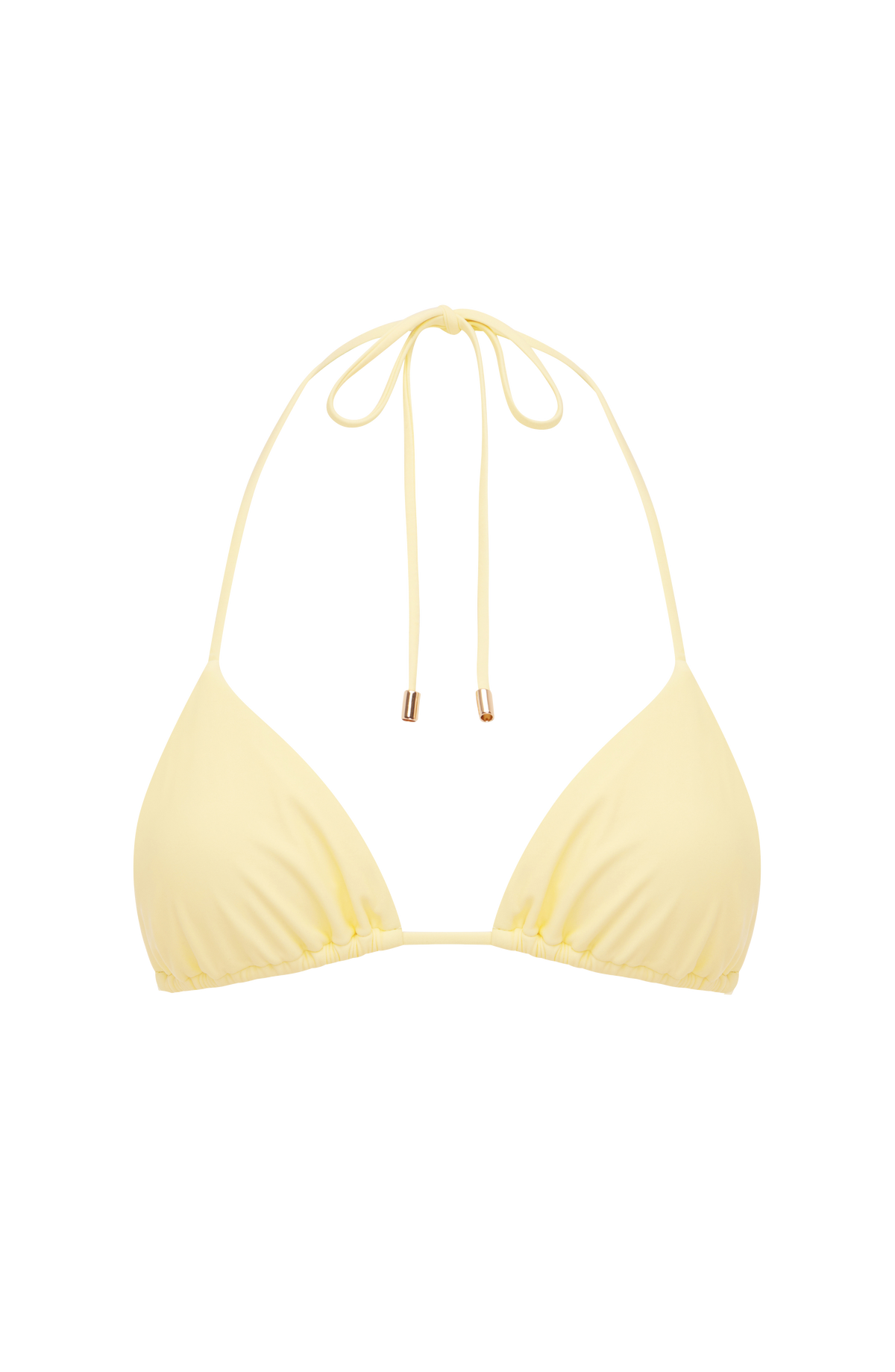 Suki Triangle Bikini Top - Lemon