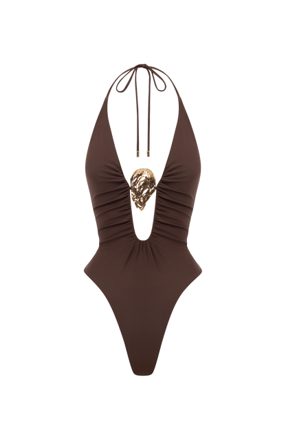 Joni Swimsuit - Plum Brown