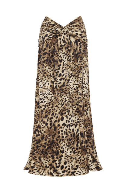 Madara Maxi Skirt - Leopard Print